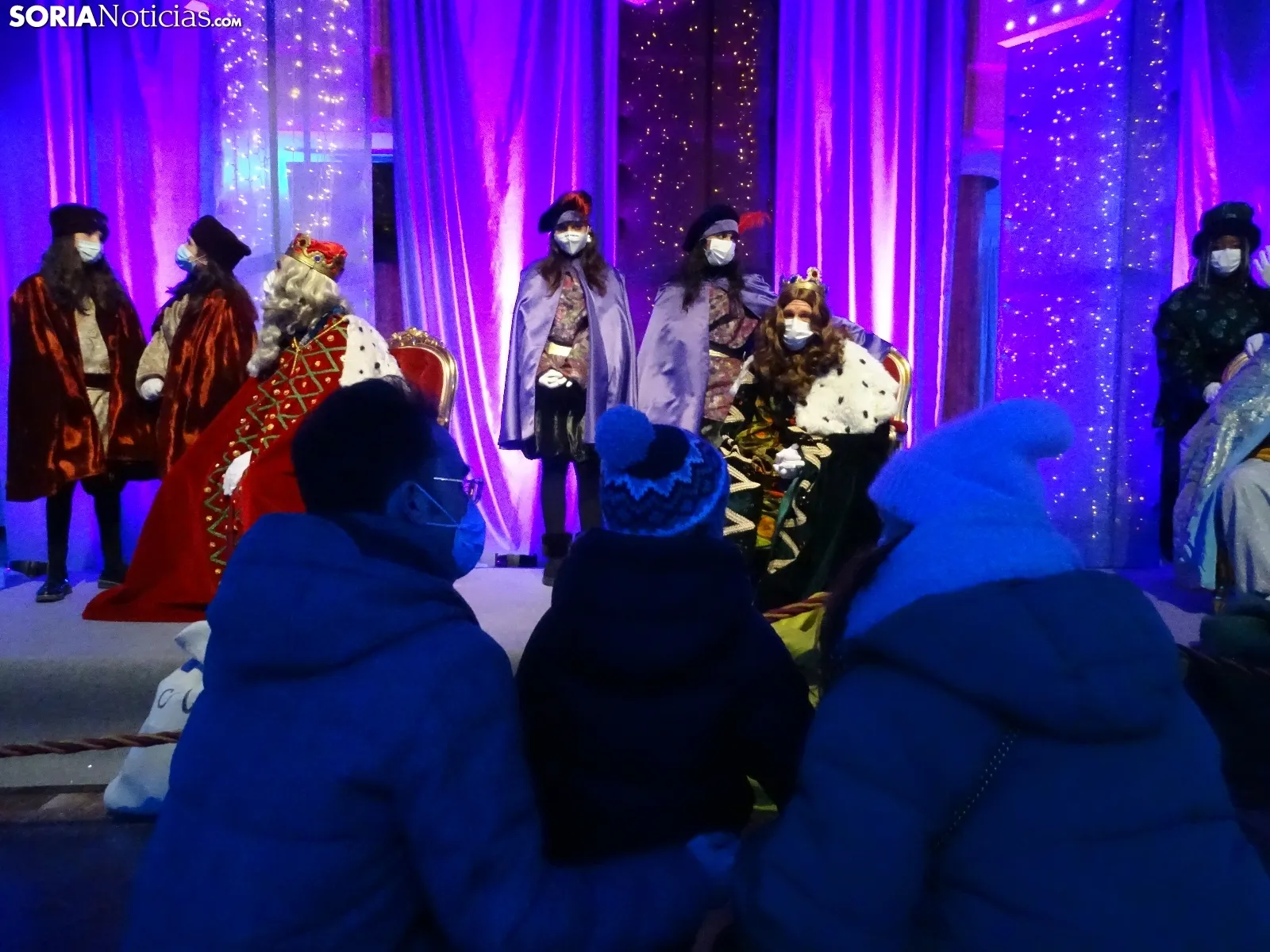 La visita de los Magos a la sede del Ayuntamiento. /SN