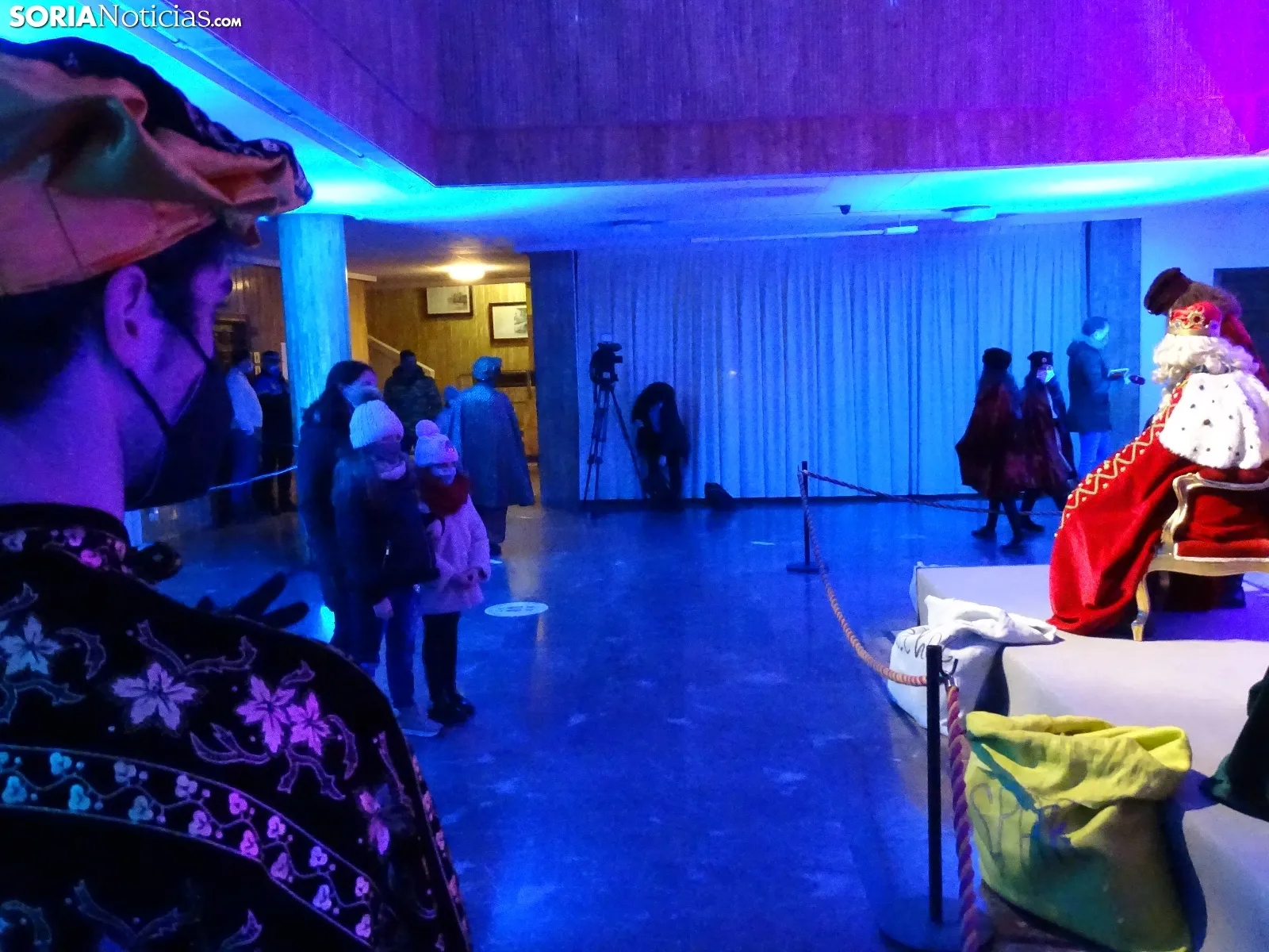 La visita de los Magos a la sede del Ayuntamiento. /SN