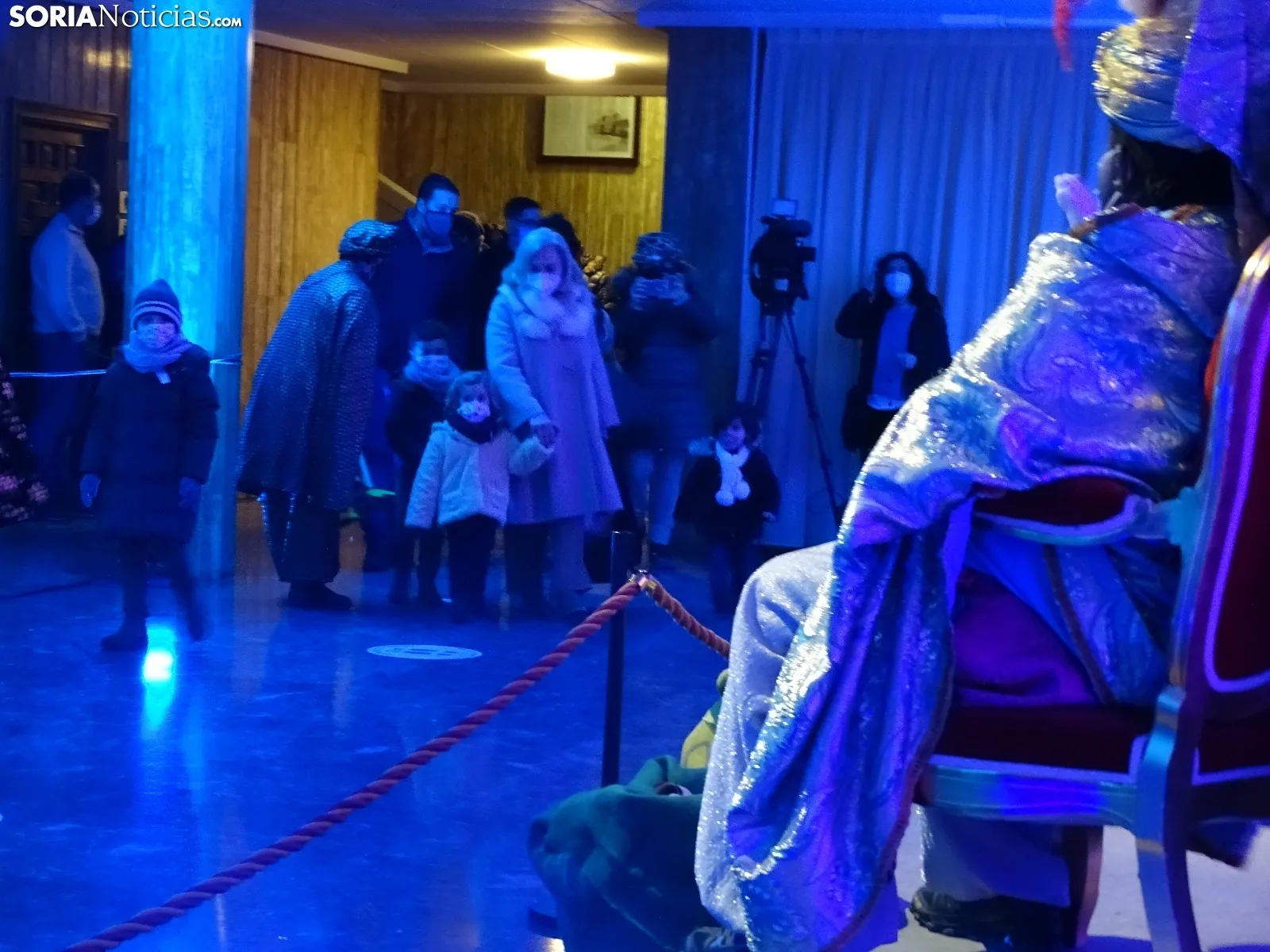 La visita de los Magos a la sede del Ayuntamiento. /SN