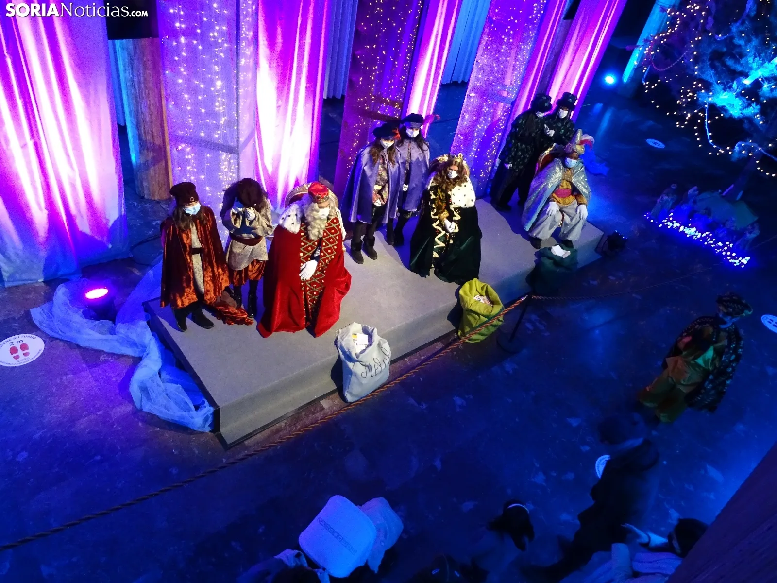 La visita de los Magos a la sede del Ayuntamiento. /SN