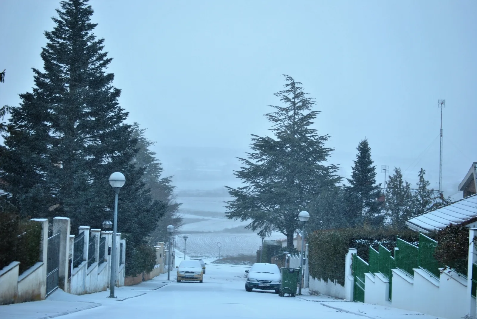Almazán nevado, fotos de Cristina Ortega.