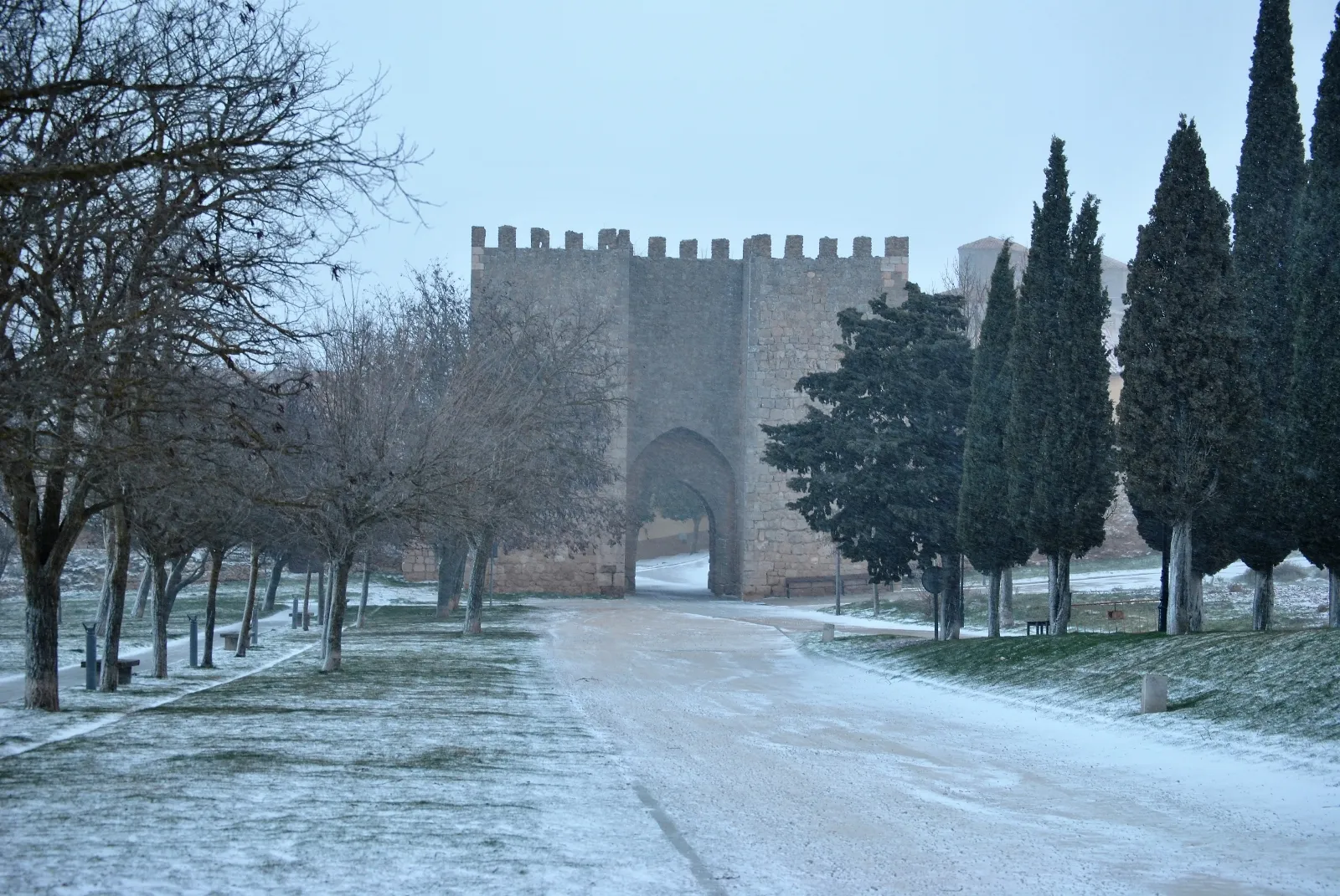 Almazán nevado, fotos de Cristina Ortega.