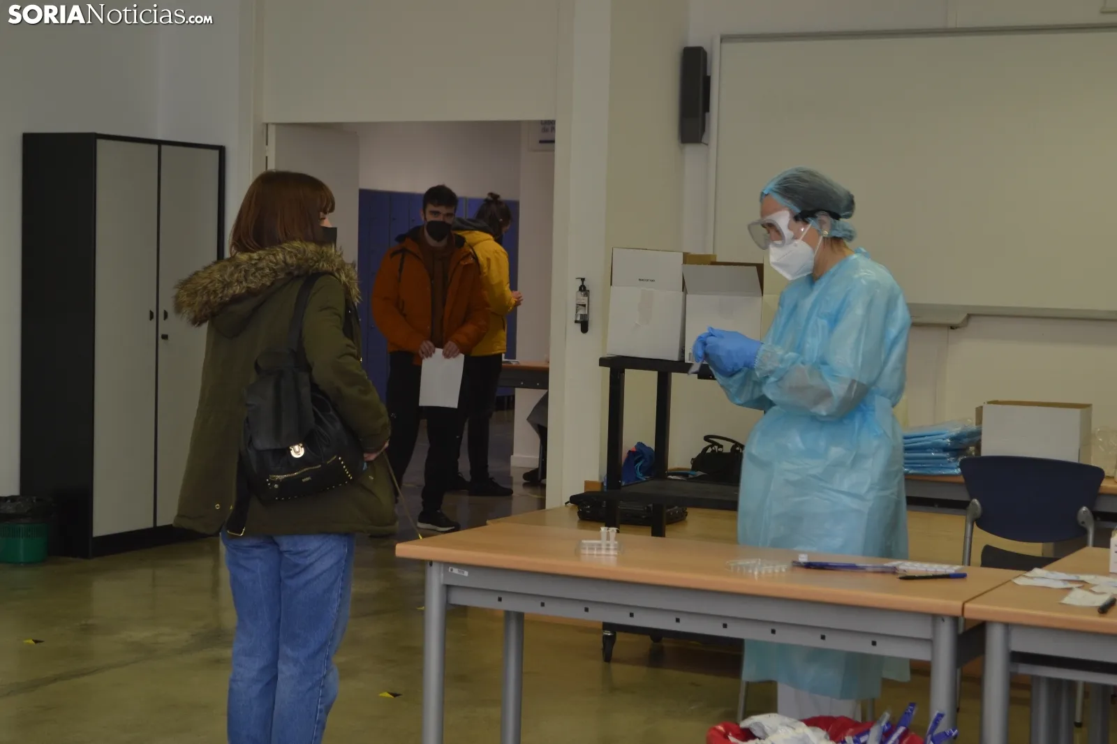 Una imagen de esta última jornada de cribados en el Campus. /SN