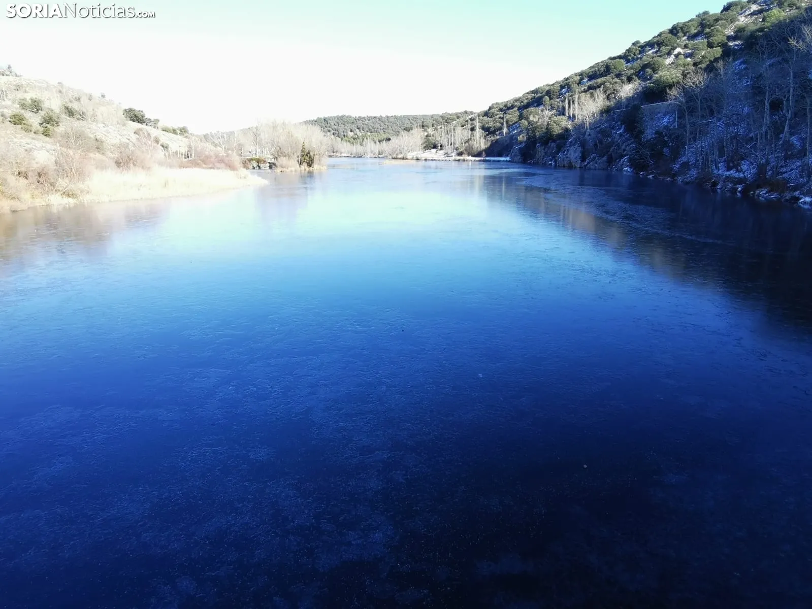 Una imagen del Duero en su cauce por la capital. /SN