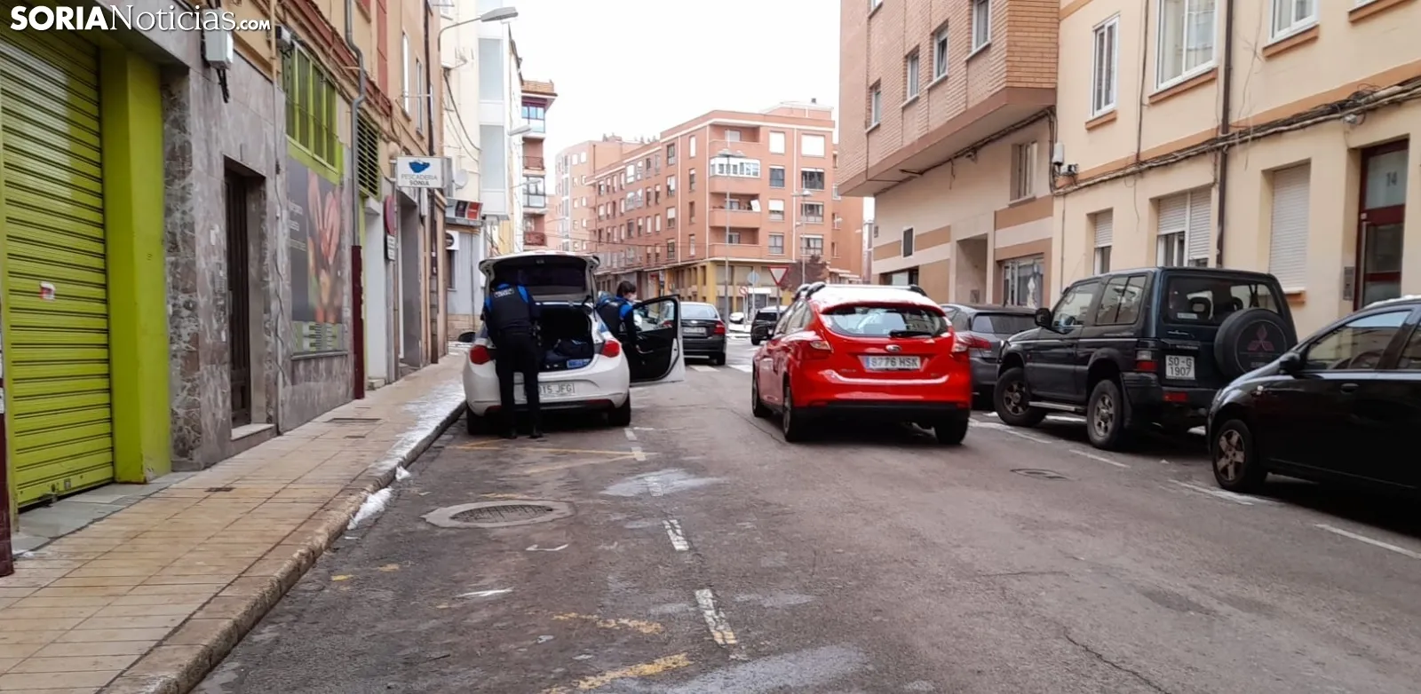 La Policía Local ha acudido al lugar del siniestro.