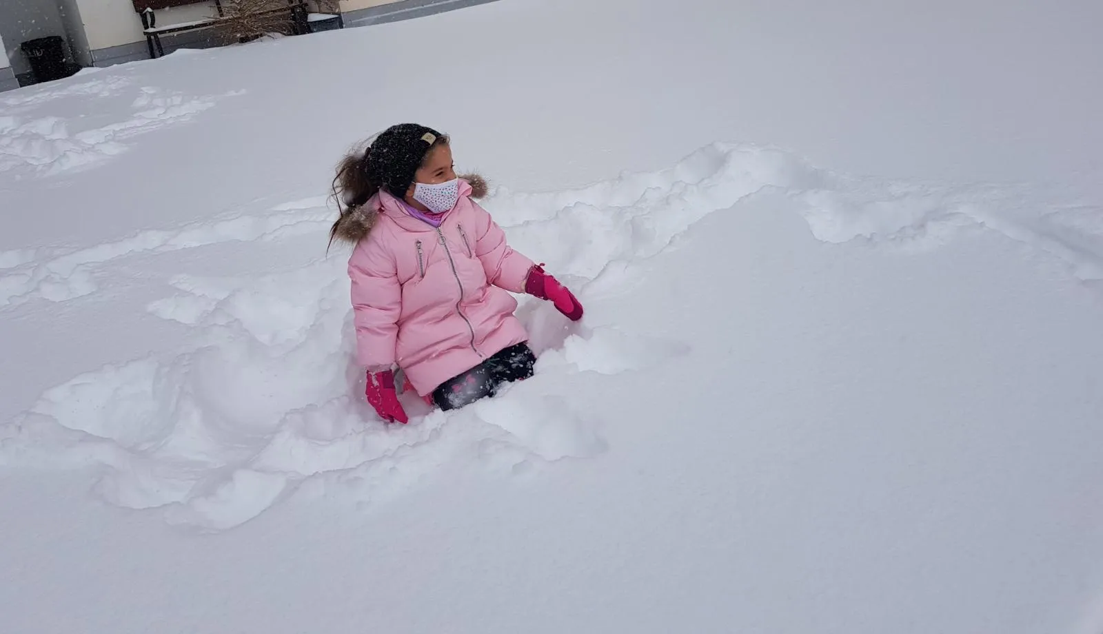 Juegos en la nieve.