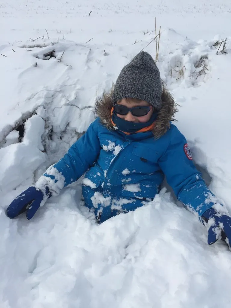 Juegos en la nieve.