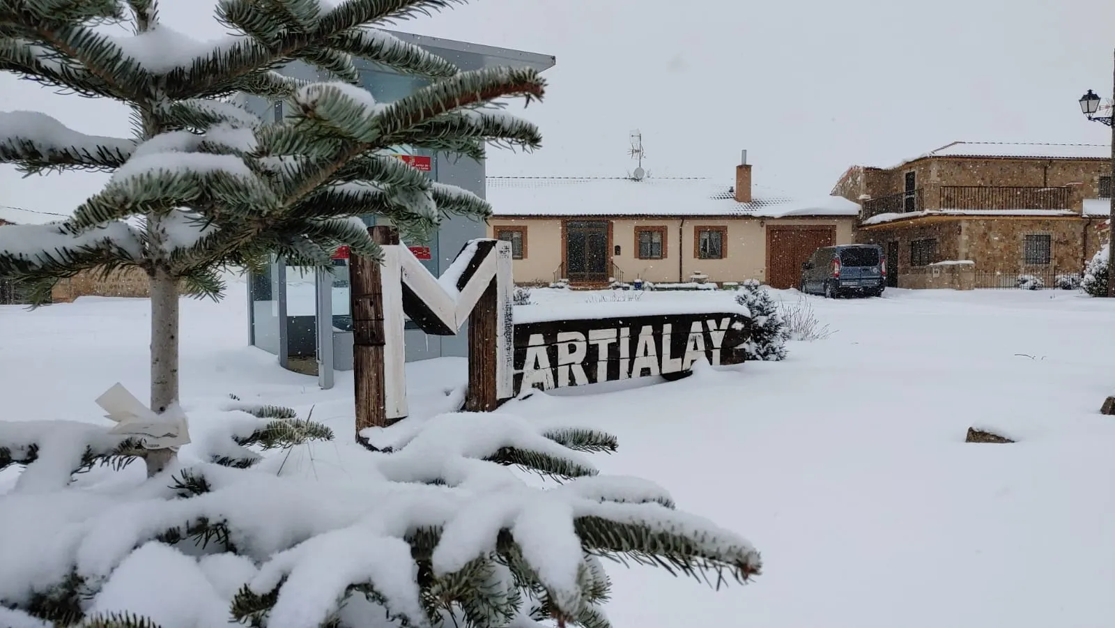 La nieve en Martialay. /M-Audiovisuales