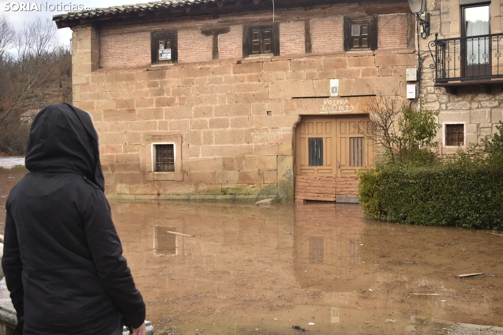 Salduero y Molinos, inundados por el Duero.