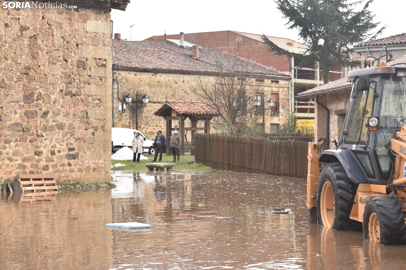 Salduero y Molinos, inundados por el Duero.