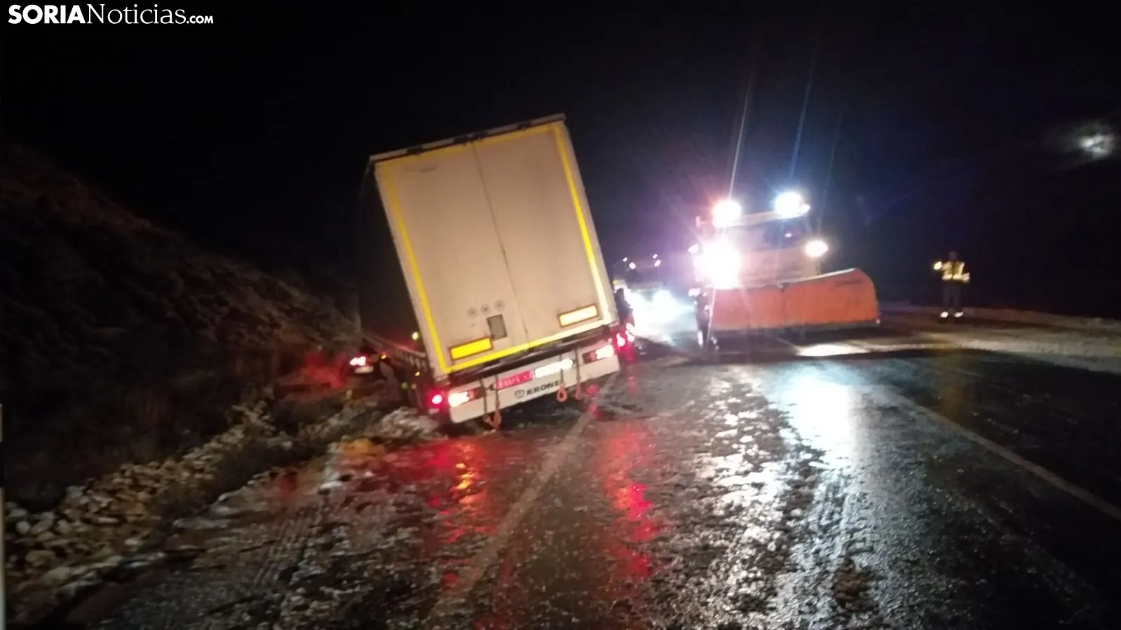Salida de un camión en Noviercas. Soria Noticias