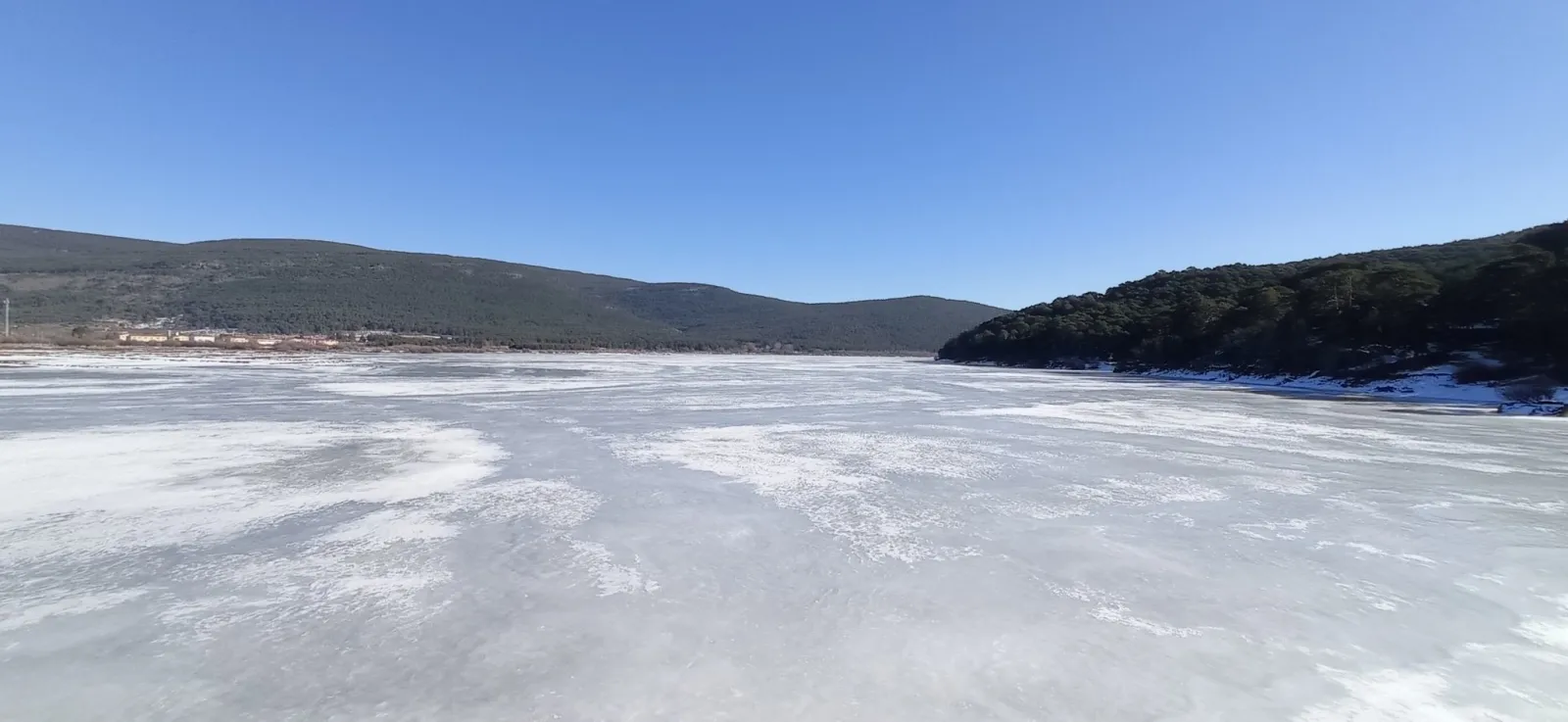 Imágenes del pantano de la Cuerda del Pozo este domingo 17 de enero. /Agustín Sandoval