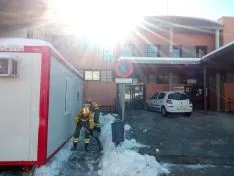 Imagen de los efectivos en la localidad del Moncayo. 