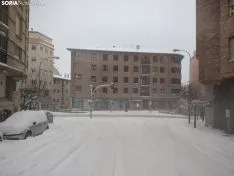 Gran nevada en Soria capital 2021. Soria Noticias.