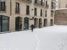 Gran nevada en Soria capital 2021. Soria Noticias.