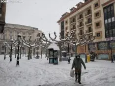 Gran nevada en Soria capital 2021. Soria Noticias.