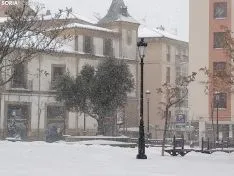 Gran nevada en Soria capital 2021. Soria Noticias.