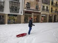 Gran nevada en Soria capital 2021. Soria Noticias.