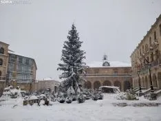 Gran nevada en Soria capital 2021. Soria Noticias.