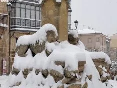 Gran nevada en Soria capital 2021. Soria Noticias.