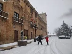 Gran nevada en Soria capital 2021. Soria Noticias.