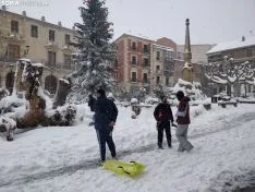 Paseo por la nevada Soria.