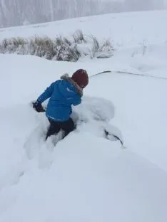 Juegos en la nieve.