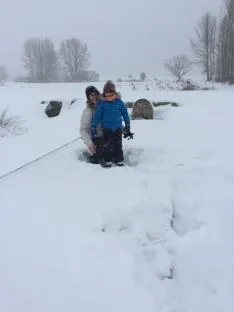 Juegos en la nieve.