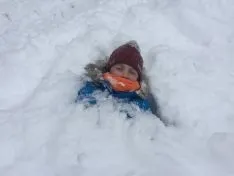 Juegos en la nieve.