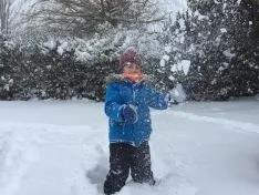 Juegos en la nieve.