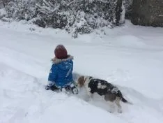 Juegos en la nieve.
