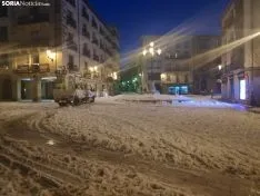 Así estaba la ciudad de Soria esta mañana. SN