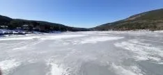Imágenes del pantano de la Cuerda del Pozo este domingo 17 de enero. /Agustín Sandoval