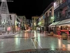 Aspecto de la plaza de Herradores a las 20:15 horas