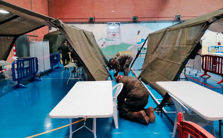 El Ejército colabora en los cribados masivos de la Comunidad