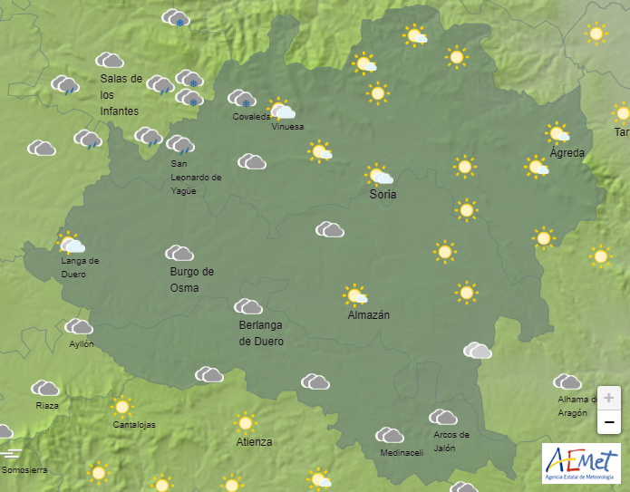 El tiempo hoy en Soria: activados los avisos por nieve y bajas temperaturas