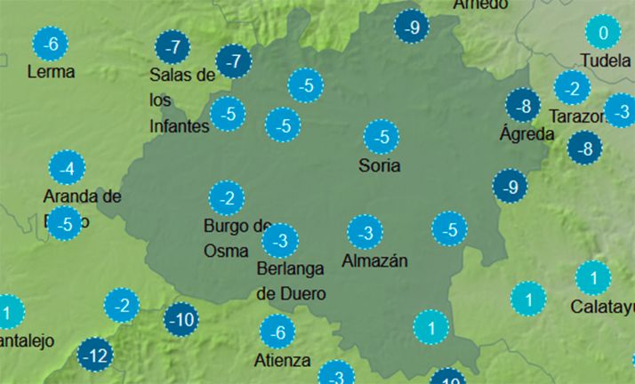 El tiempo en Soria: Se mantienen las fuertes heladas