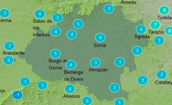 El tiempo en Soria: Máximas en descenso 