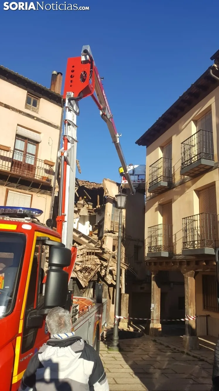 Una imagen del edificido derrumbado. /SN
