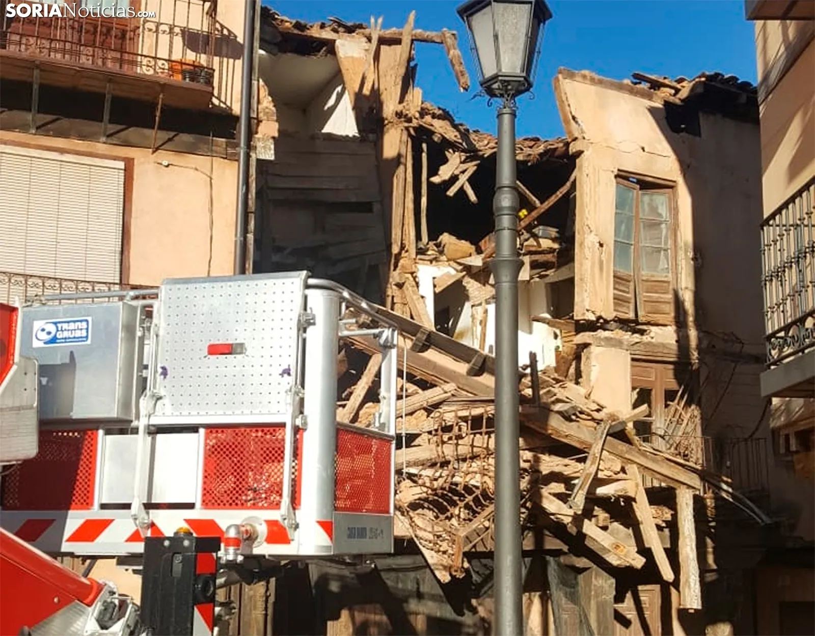 Una imagen del edificido derrumbado. /SN