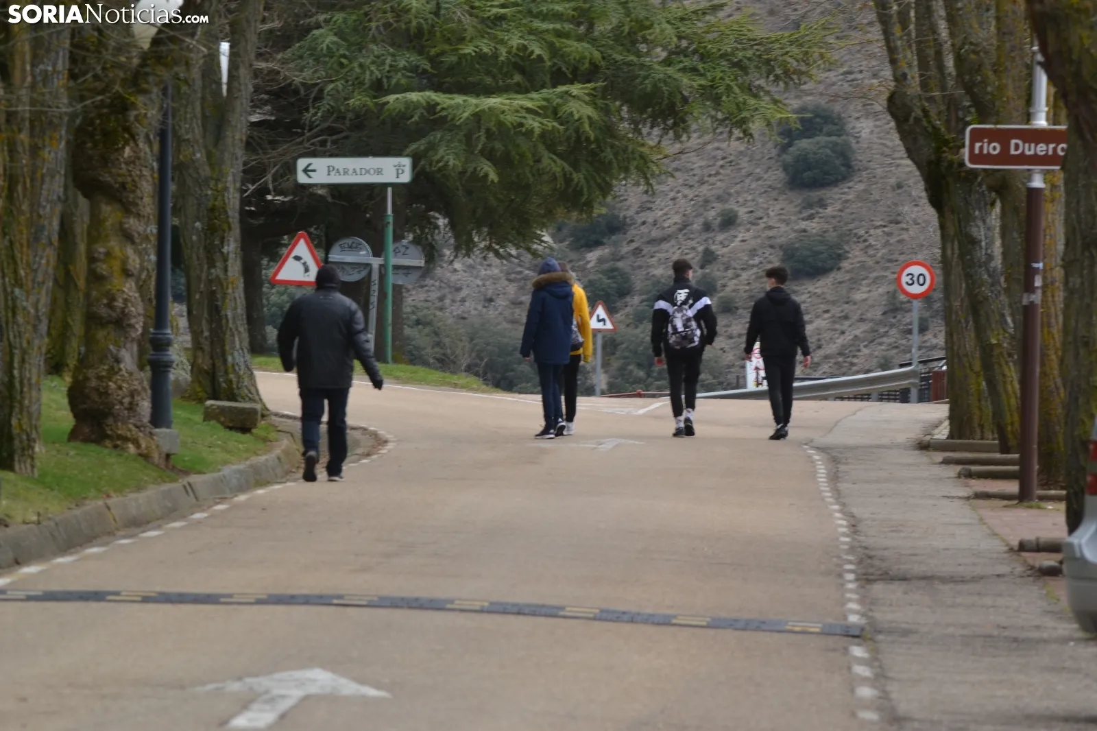 Imagen de parque del Castillo esta mañana. /SN