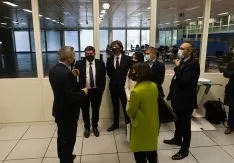 Una imagen de la visita. 