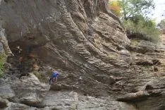 Fran Adrián Moreno en la vía Mata y Trae y en otros viajes de escalada alrededor del mundo. Luís Fidel Mateo