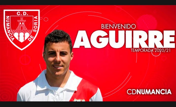 Aguirre completa la plantilla del Numancia para esta temporada