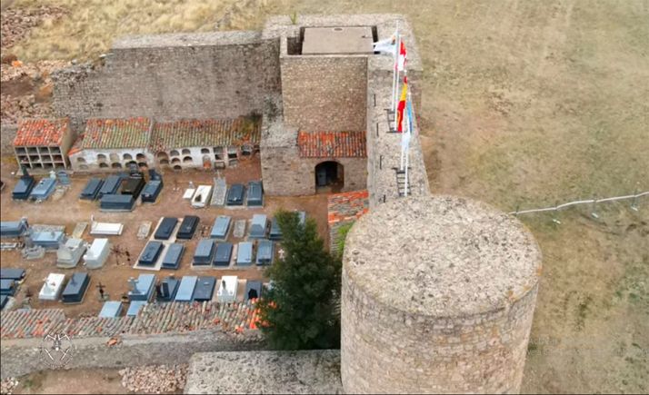 El castillo de Medinaceli, a vista de pájaro 