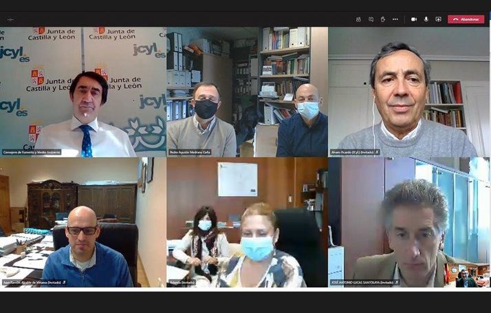 Suárez-Quiñones se interesa por el proyeto de ASFOSO contra la despoblación en los municipios forestales sorianos