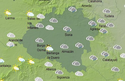 El tiempo en Soria hoy: Bajan las temperaturas y llega la lluvia