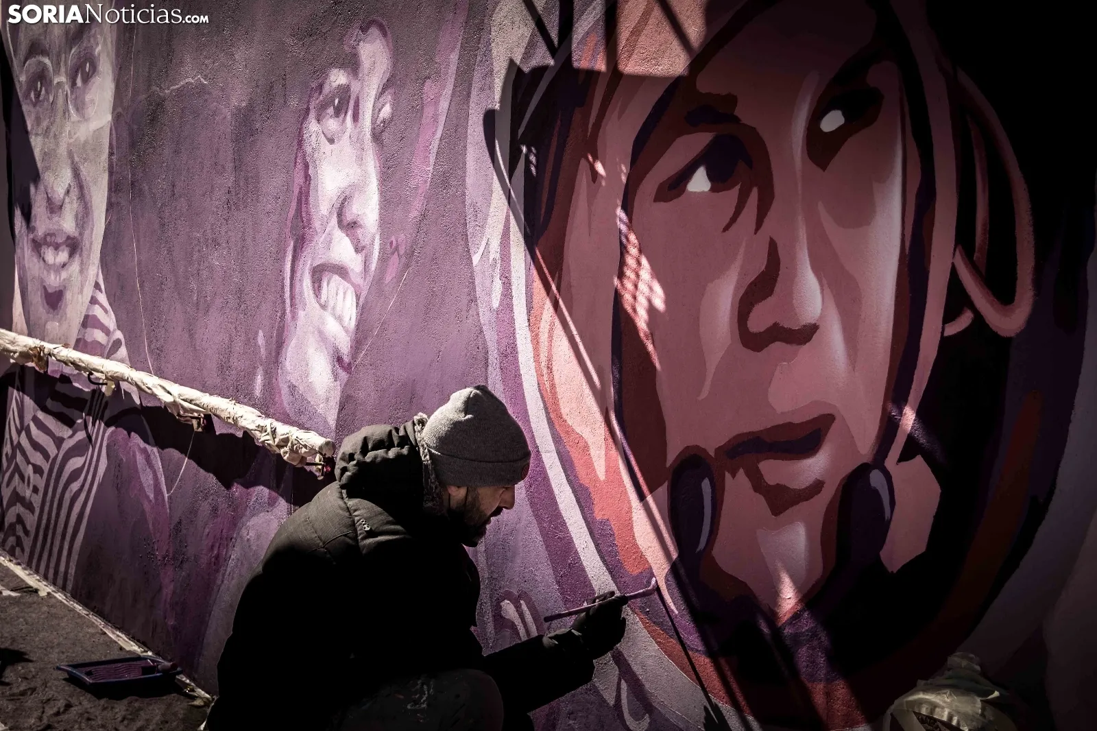 Nuevo mural feminista de Soria. Viksar Fotografía