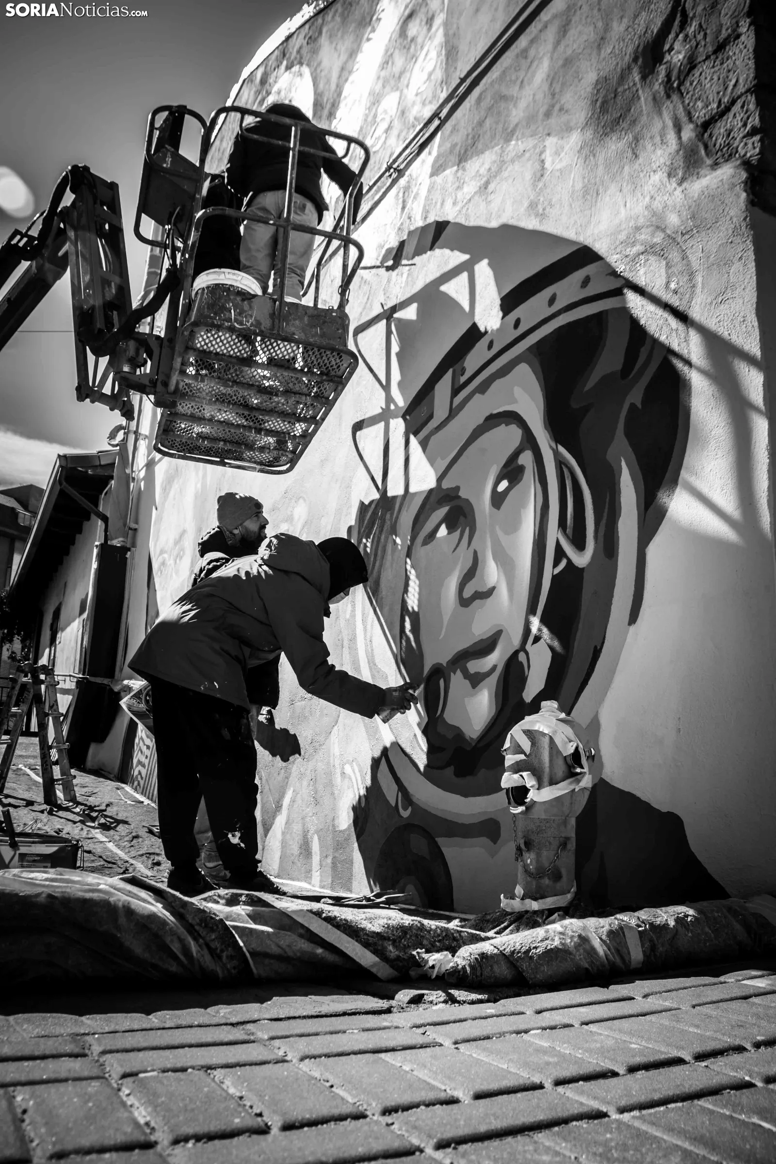 Nuevo mural feminista de Soria. Viksar Fotografía