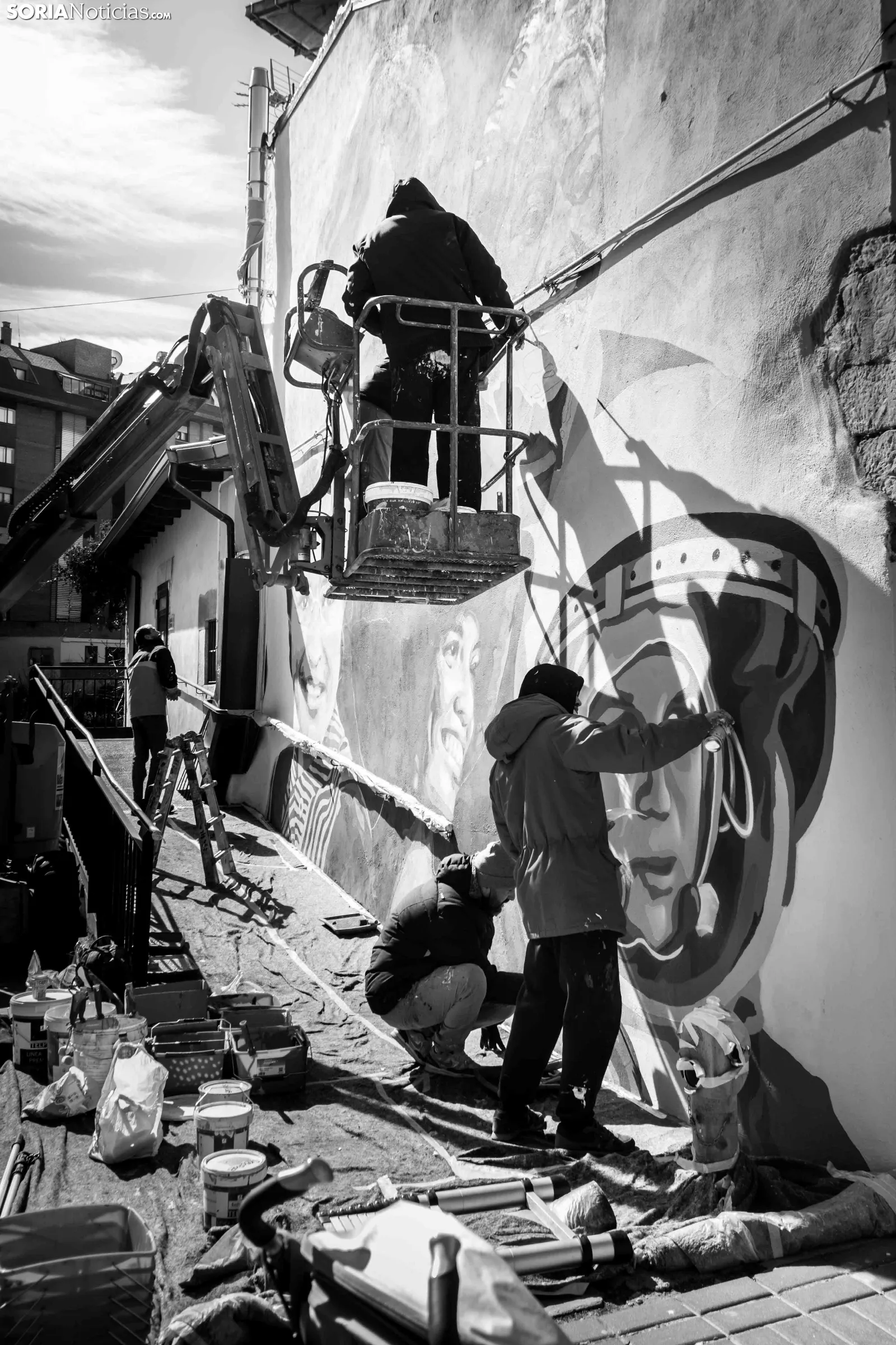 Nuevo mural feminista de Soria. Viksar Fotografía